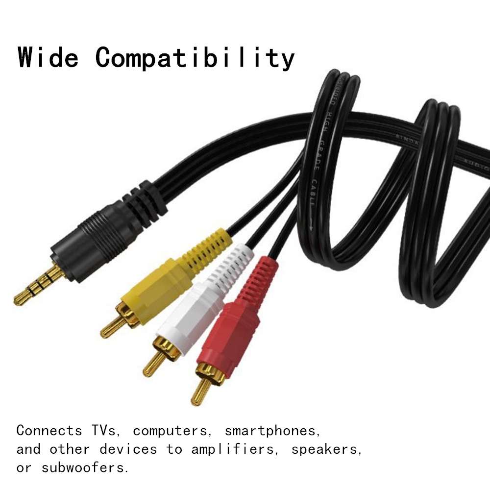 Home Cinema Reviews - 3.5mm to 3 RCA Audio Video