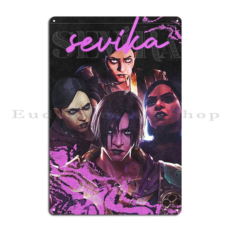 Sevika Metal Sign Wall Mural P - огляд і ціна Home Cinema Wall Design