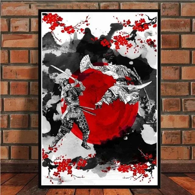 Japan Samurai Kanji Modern Des - огляд і ціна Home Cinema Wall Design