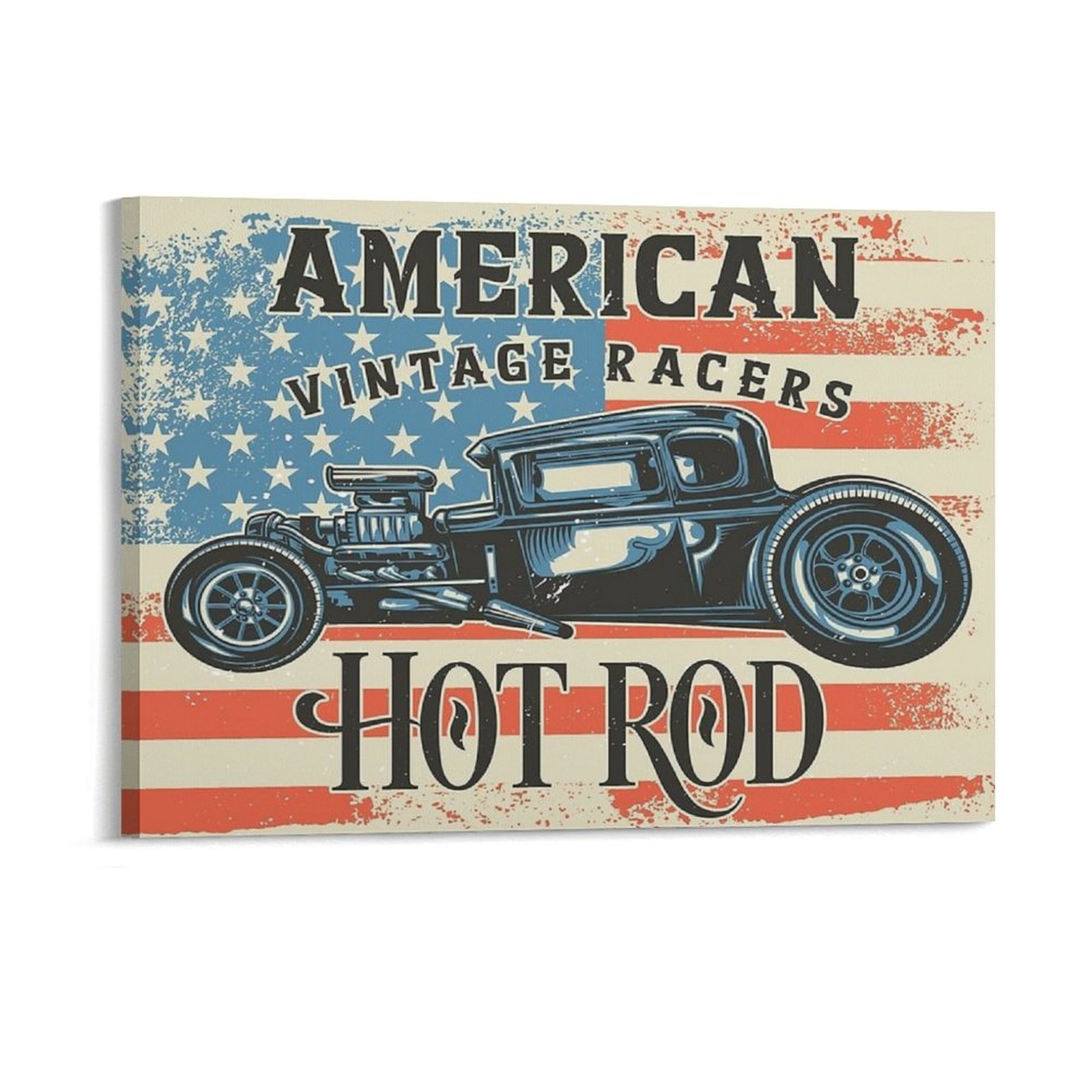 American Hot Rod Canvas Painti - огляд і ціна Home Cinema Wall Design