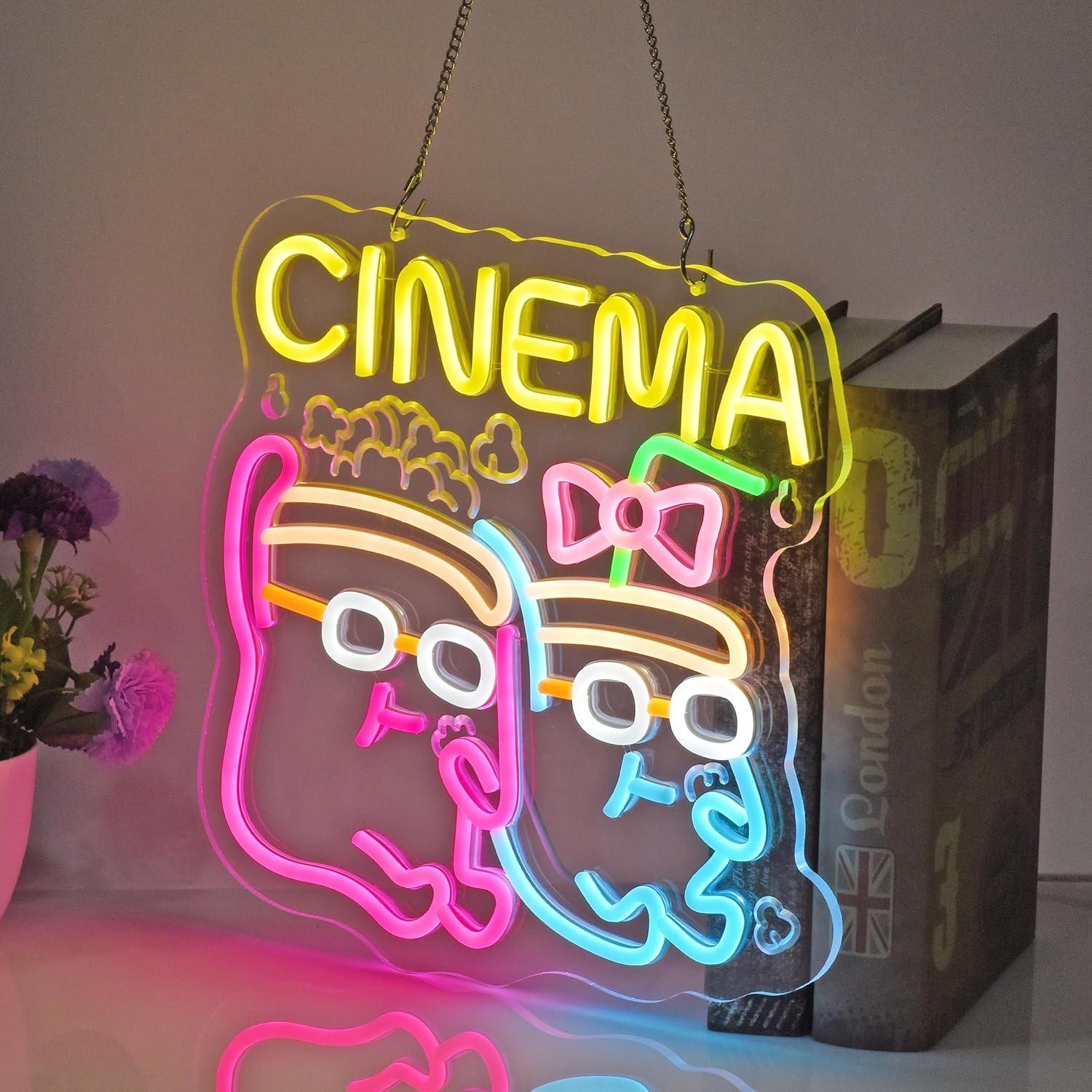 Cinema Neon Sign USB Dimmable  - огляд і ціна Home Cinema Films