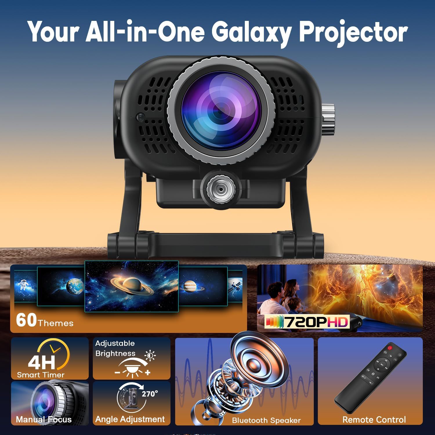 3D Galaxy  Projector Light 60  - огляд і ціна Home Cinema Uk