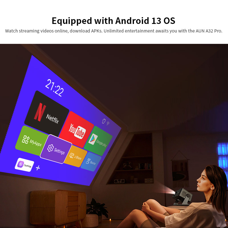 AUN A32 Pro Android 13 Project - огляд і ціна Home Cinema Focal