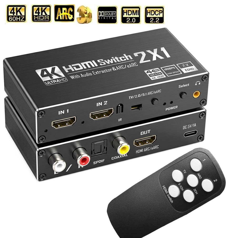 HDMI Switch With Audio Extract - огляд і ціна Hdmi Arc Cable