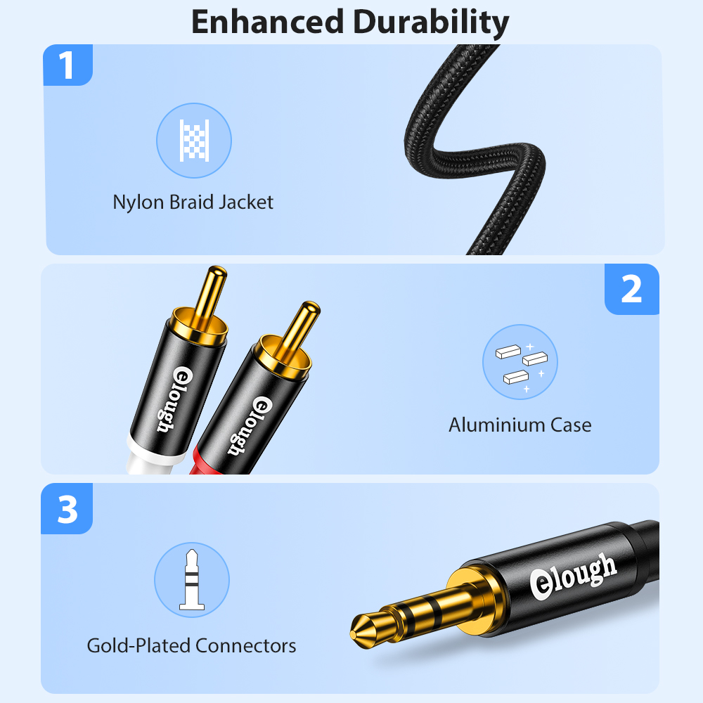 Elough RCA Cable AUX RCA Speak - огляд і ціна Home Cinema Reviews