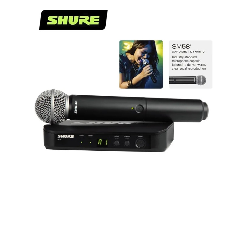 Shure BLX24 Wireless System Mi - огляд і ціна Shure Mic Mv7
