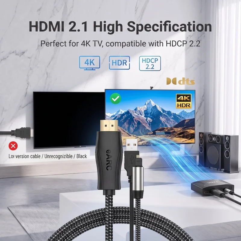 HDMI EARC ARC to Optical SPDIF - огляд і ціна Hdmi Arc Cable