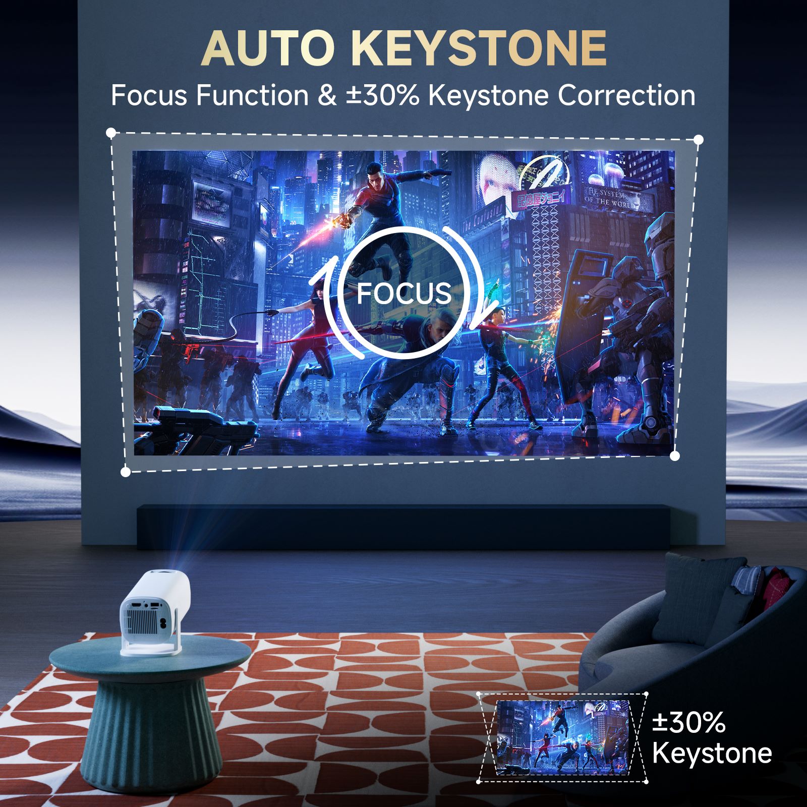 P30 PRO Smart Mini Projector A - огляд і ціна Home Cinema Focal