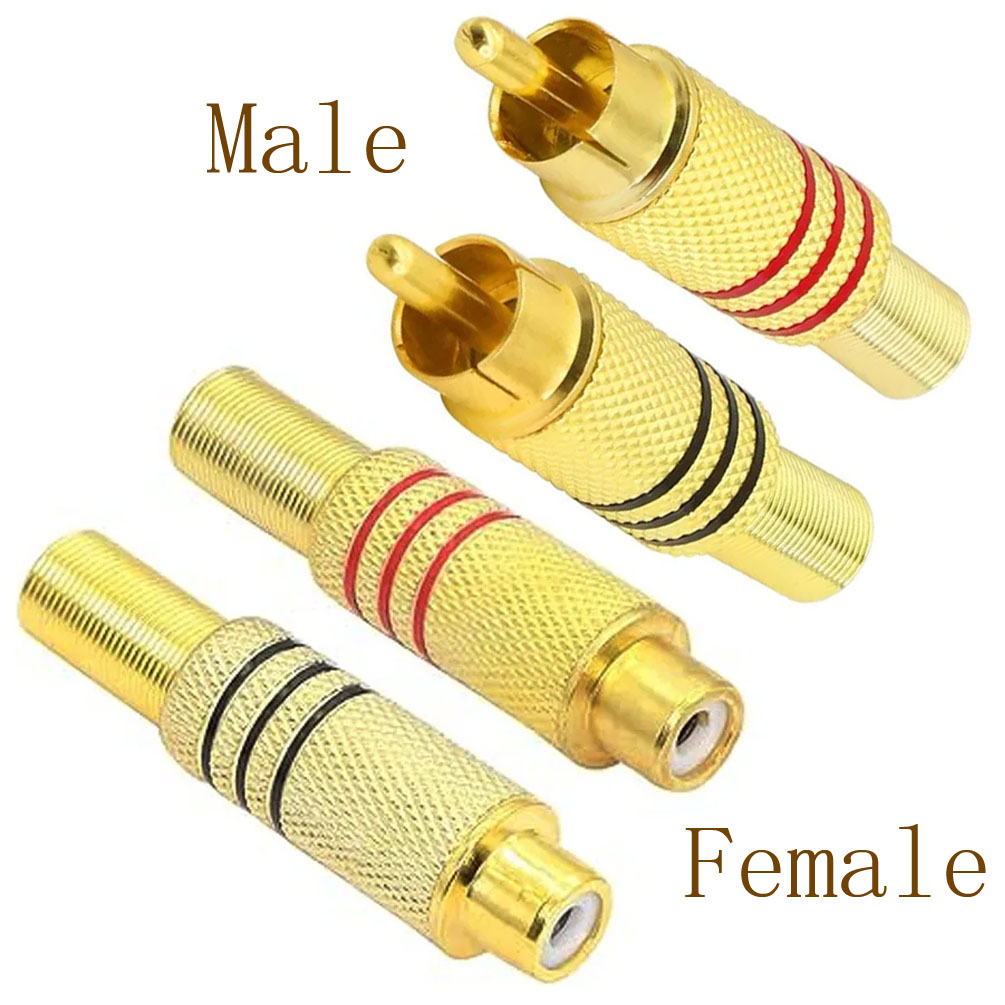 4PCS RCA Plug Gold Plated Sold - огляд і ціна Home Cinema Solution