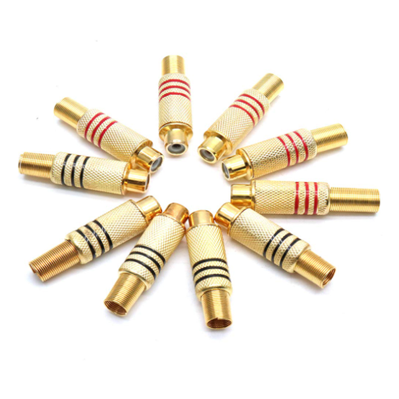 4PCS RCA Plug Gold Plated Sold - огляд і ціна Home Cinema Solution