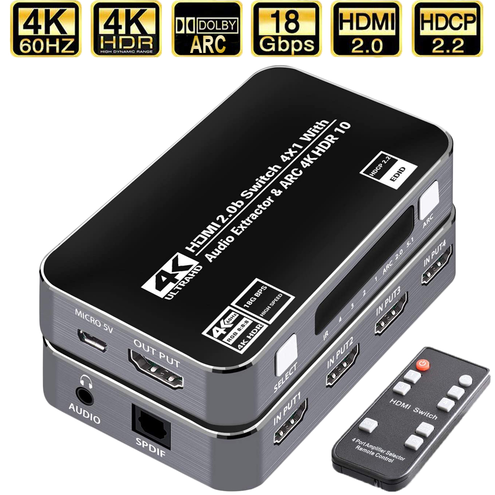 60Hz 4K HDMI Switch HDR HDMI A - огляд і ціна Hdmi Arc Cable