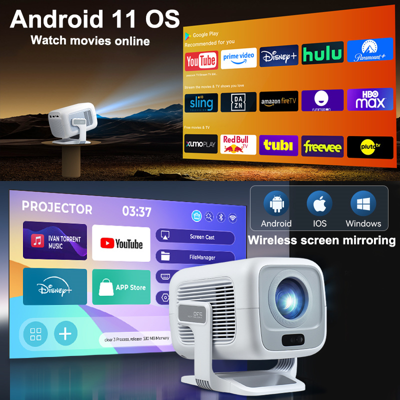 HUAWEISHI 4K Projector Android - огляд і ціна Home Cinema Focal