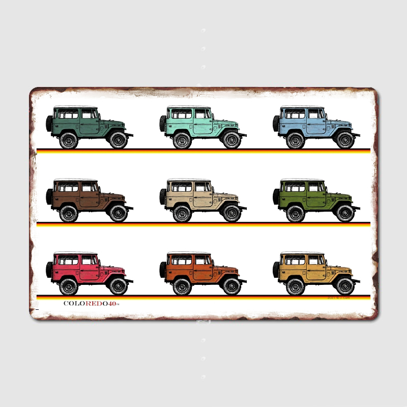 Retro Land Cruiser Fj40 Metal  - огляд і ціна Home Cinema Wall Design