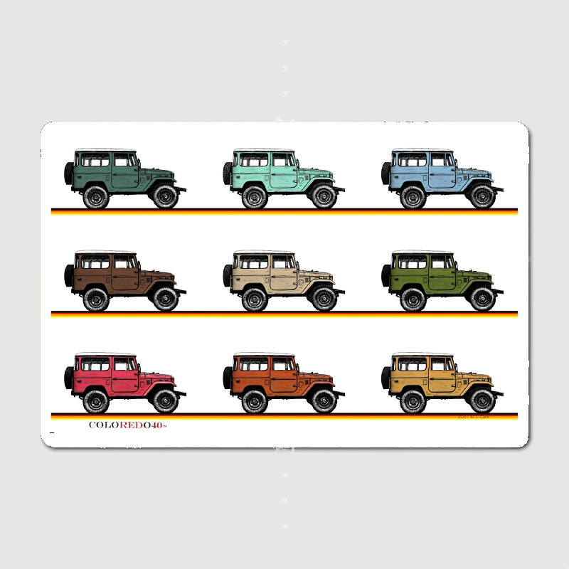 Retro Land Cruiser Fj40 Metal  - огляд і ціна Home Cinema Wall Design